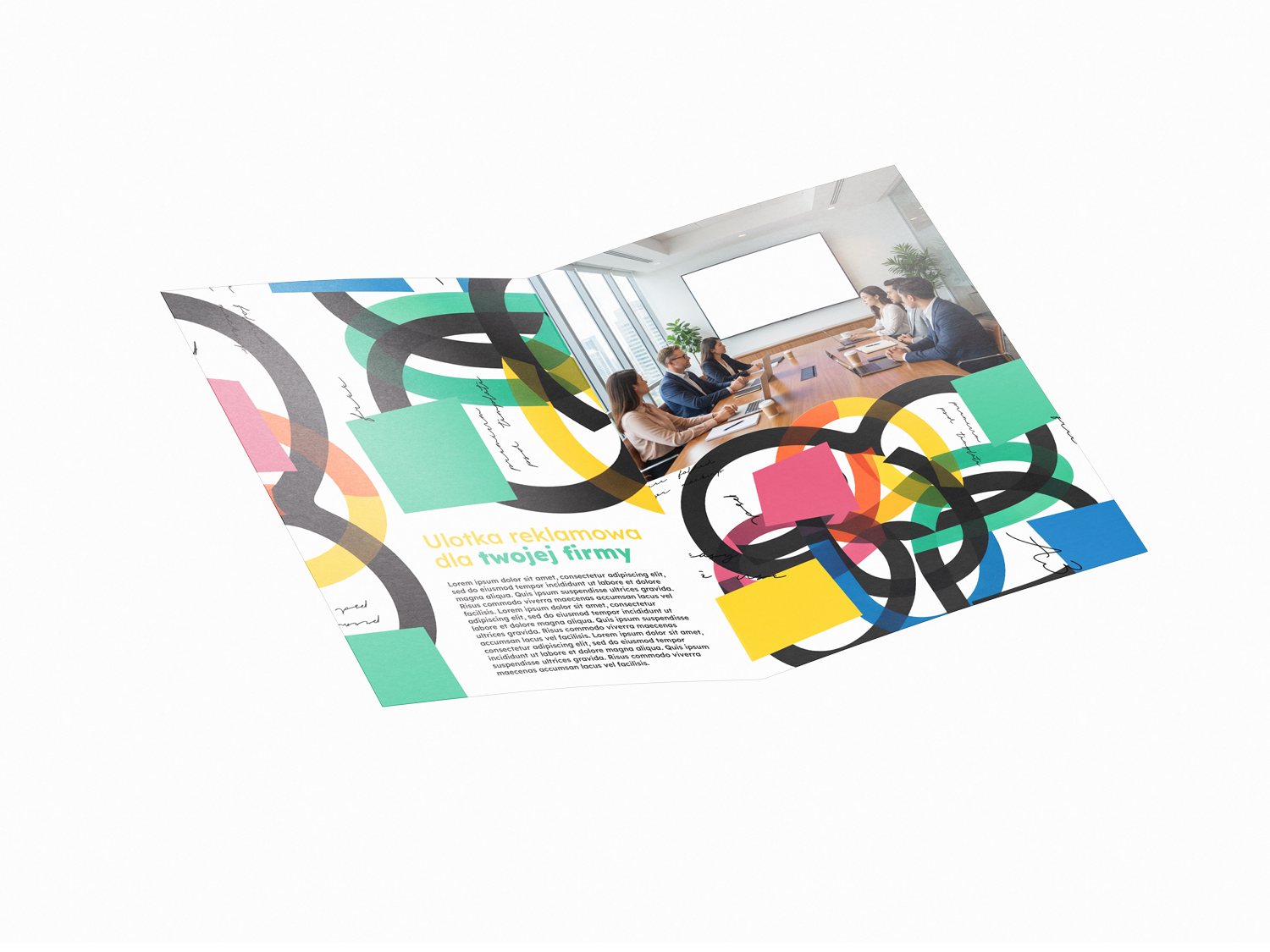 Ulotki łamane na pół